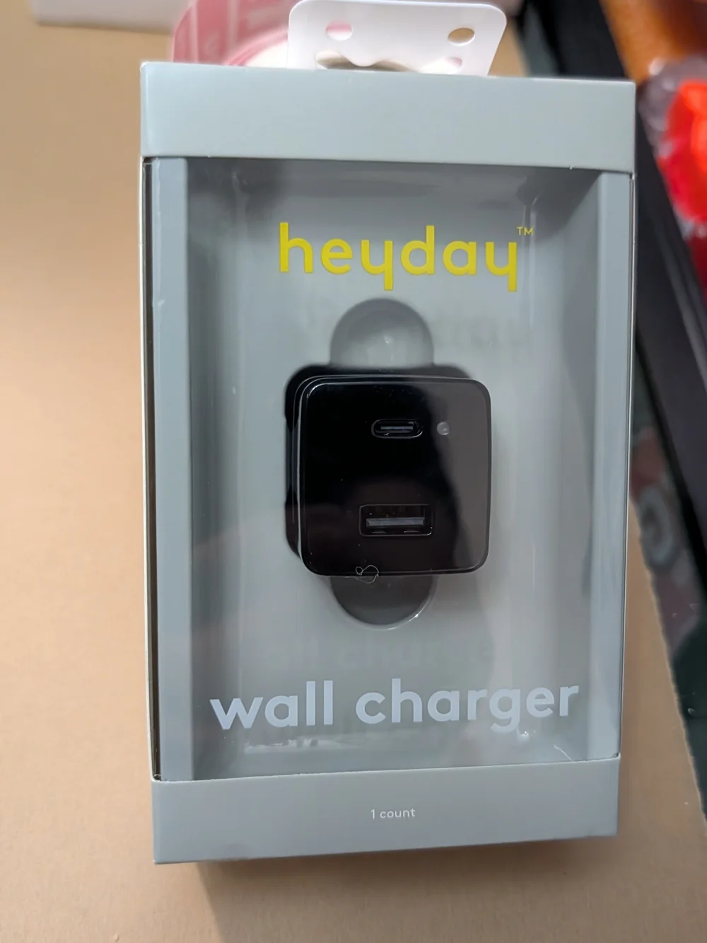 Hayday 2-Port 20W USB-a and USB-C Wall Charger Black
